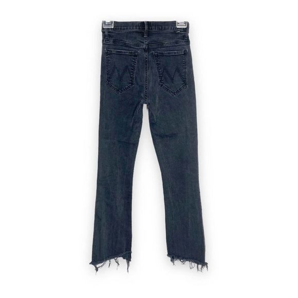 Mother Denim The Insider Crop Two Step Fray Not Guilty Black Jeans Women’s Sz 26 - Picture 4 of 12